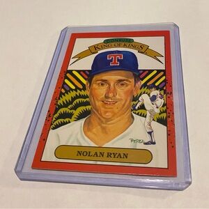 Nolan Ryan Rare Error! 1989 *(No Card # 665)Donruss King of Kings Baseball